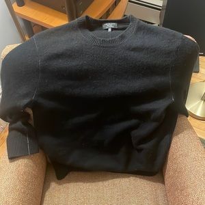 100% Cashmere Black Crewneck sweater. Rag & Bone. Barely worn.